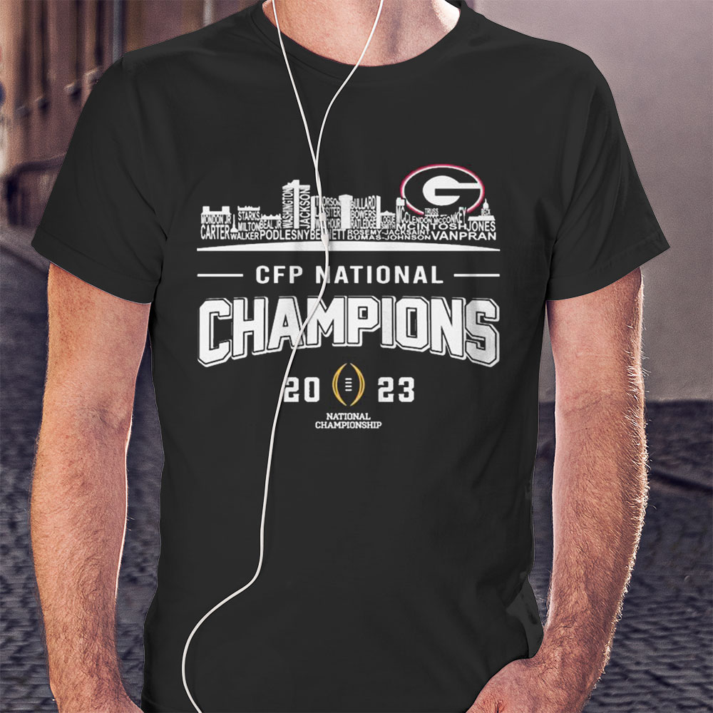 Georgia Bulldogs Team National Champions 2023 Firework Shirt