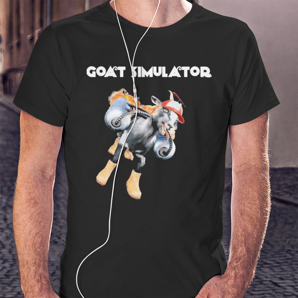 Goat Simulator Funny Laughing Meme Shirt