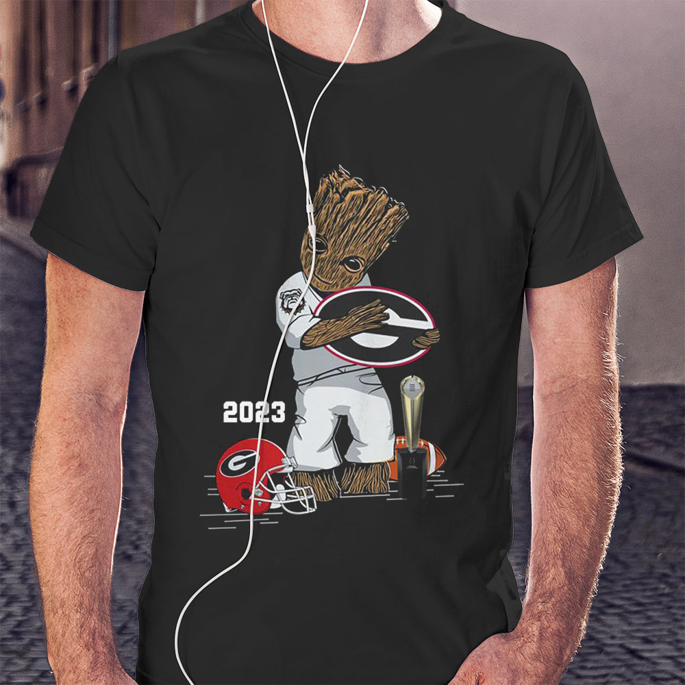 Groot Hug Georgia Bulldogs Cfp Champions Shirt