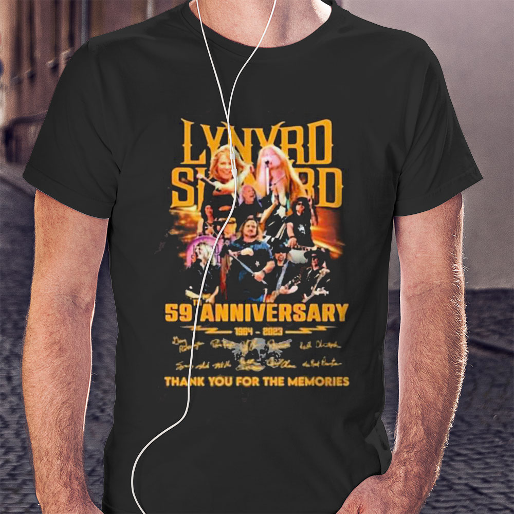 Lynyrd Skynyrd Anniversary Thank You For Memories 1964 2023 Shirt Longsleeve