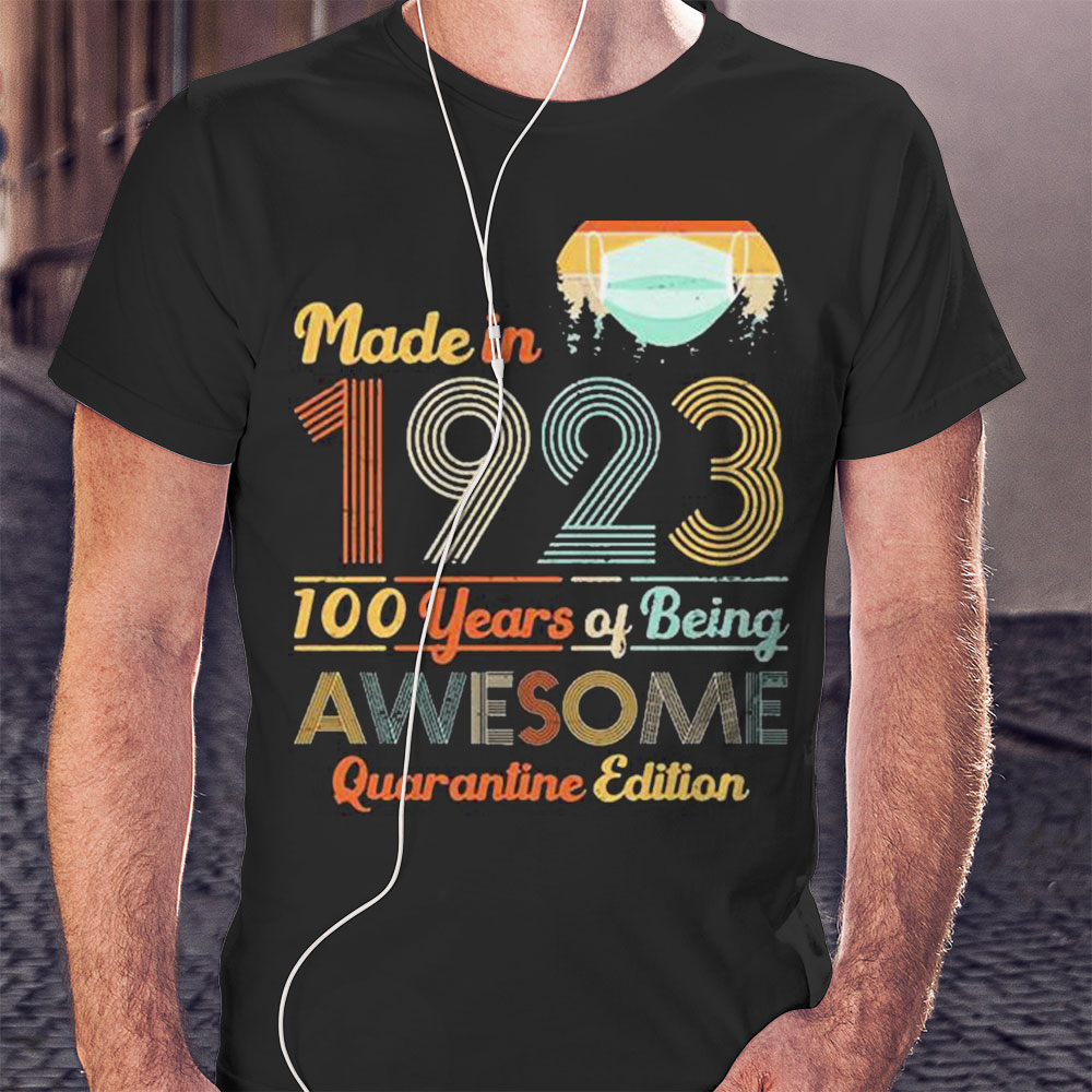 Made In 1963 60 Years Of Being Awesome Quarantine Edition Shirt Hoodie