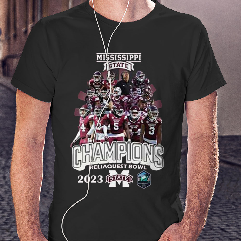 Mississippi State Bulldogs 2023 Reliaquest Bowl Champions Shirt