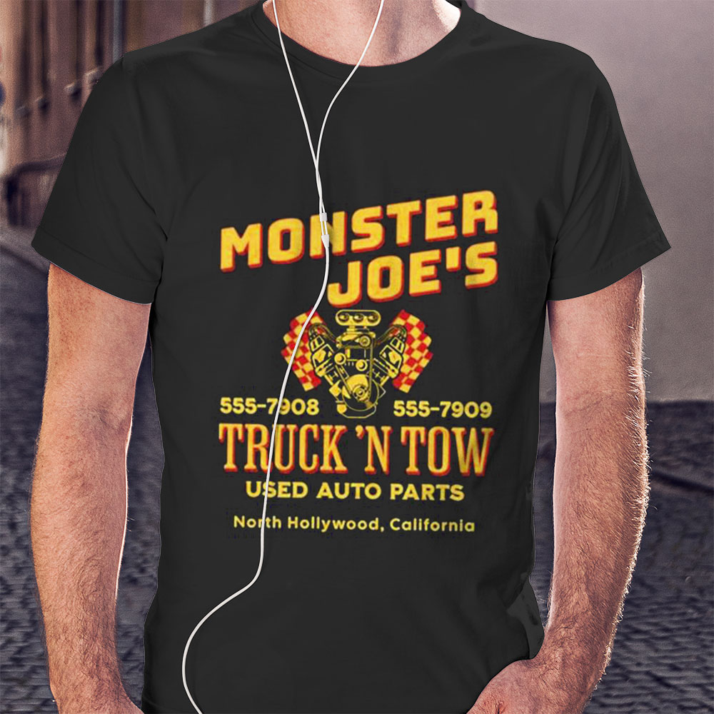 Monster Joes Truck N Tow Retro Pulp Fiction Shirt Hoodie