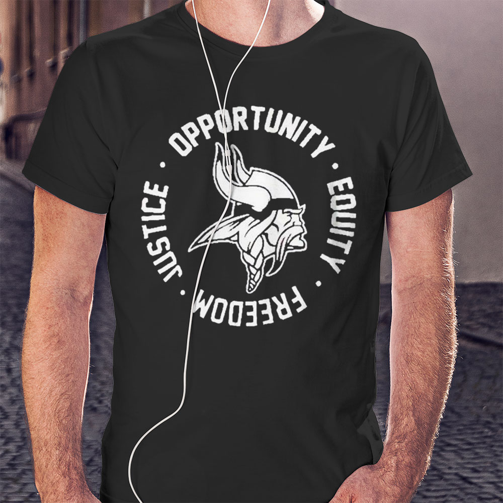 Opportunity Equity Freedom Justice New England Football Shirt Longsleeve