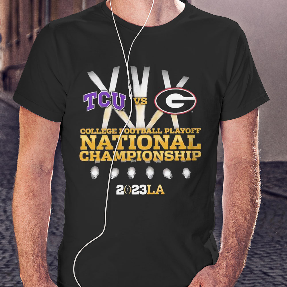 Tcu Vs Georgia College Football Playoff 2023 National Championship Game  Spotlight Shirt
