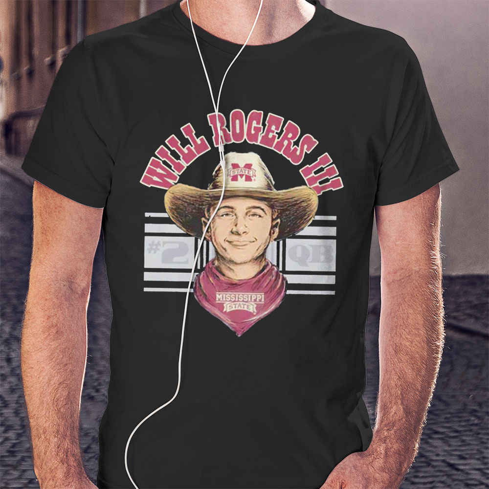 Will Rogers Cowboy Mississippi State Bulldogs Shirt