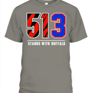 Cincinnati Bengals 51 And Buffalo Bills 3 513 Stands With Buffalo Damar Hamlin Shirt charcoal