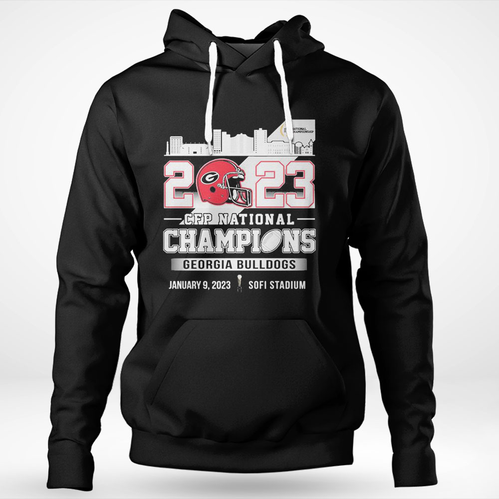 2023 Cfp National Champions Georgia Bulldogs Skyline Shirt