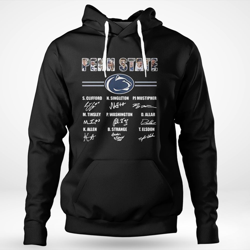 Penn State Football Name Players Signatures Shirt