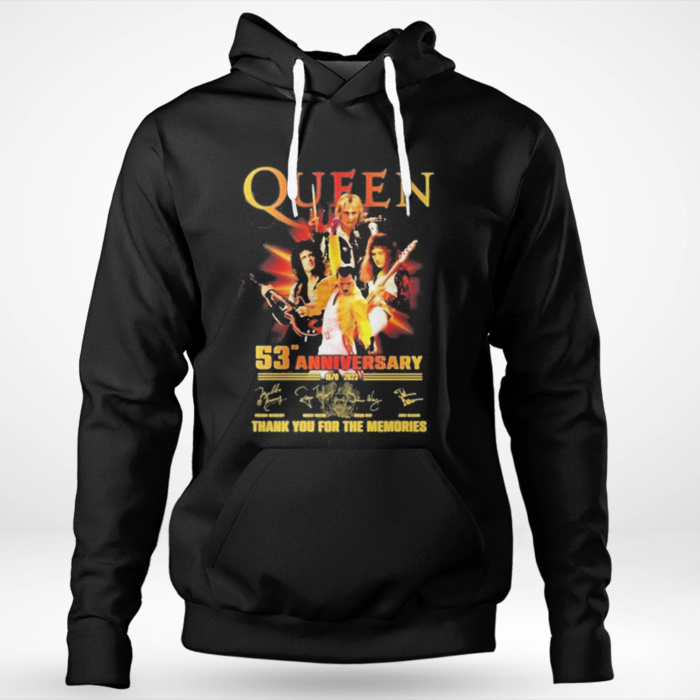 Queen 53rd Anniversary Thank You For The Memories 1970 2023 Shirt Longsleeve