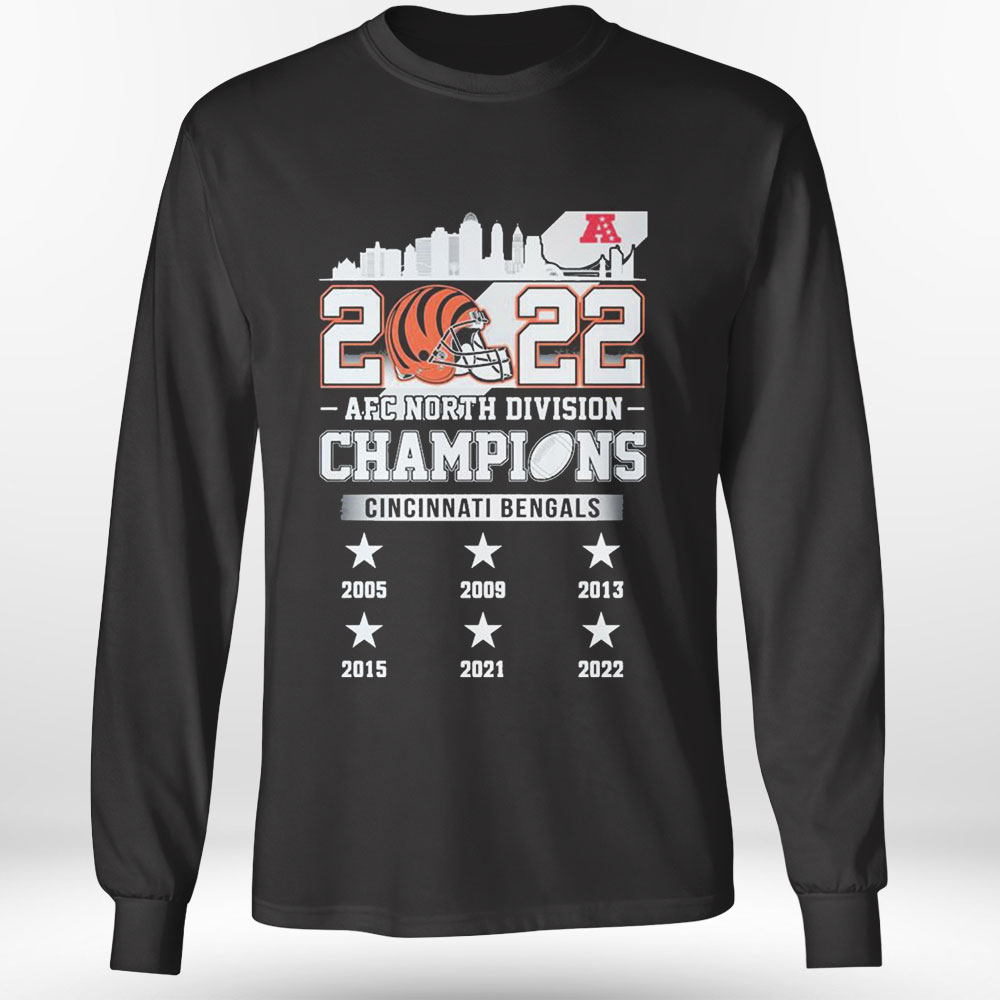 2021 2022 AFC North Champions Cincinnati Bengals T-shirt