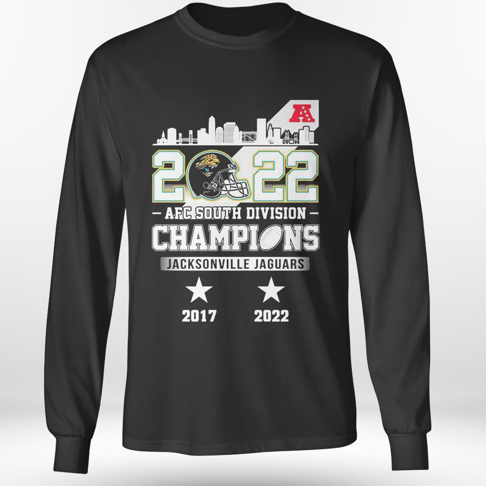 Jacksonville Jaguars team skyline AFC South Division Champions 2022 shirt,  hoodie, sweater, long sleeve and tank top