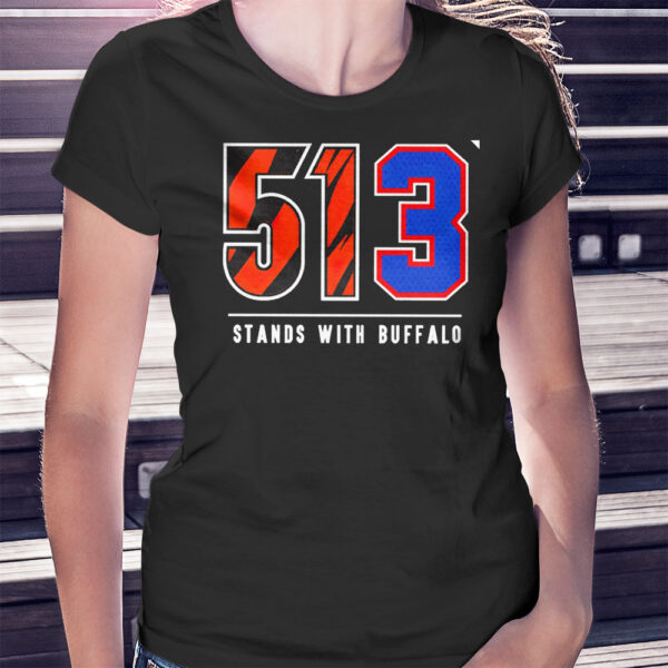 Cincinnati Bengals 51 And Buffalo Bills 3 513 Stands With Buffalo Damar Hamlin Shirt