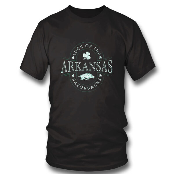 Arkansas Razorbacks Lucky Shamrock St Patricks Day T-Shirt