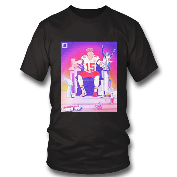 Kansas City Chiefs Champions All Hail Patrick Mahomes Trophy T-Shirt