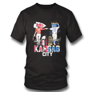 1 Shirt Kansas City Mahomes And Perez Champions Signatures Shirt Hoodie