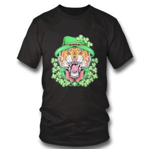 1 Shirt St Patricks Day Lucky Shamrock Tiger Shirt Hoodie