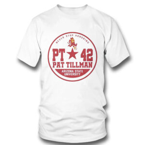 1 T Shirt Pat Tillman Gold Arizona State Sun Devils Circle T Shirt