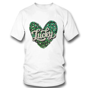 1 T Shirt St Patricks Day Lucky Leopard Heart Shirt Hoodie