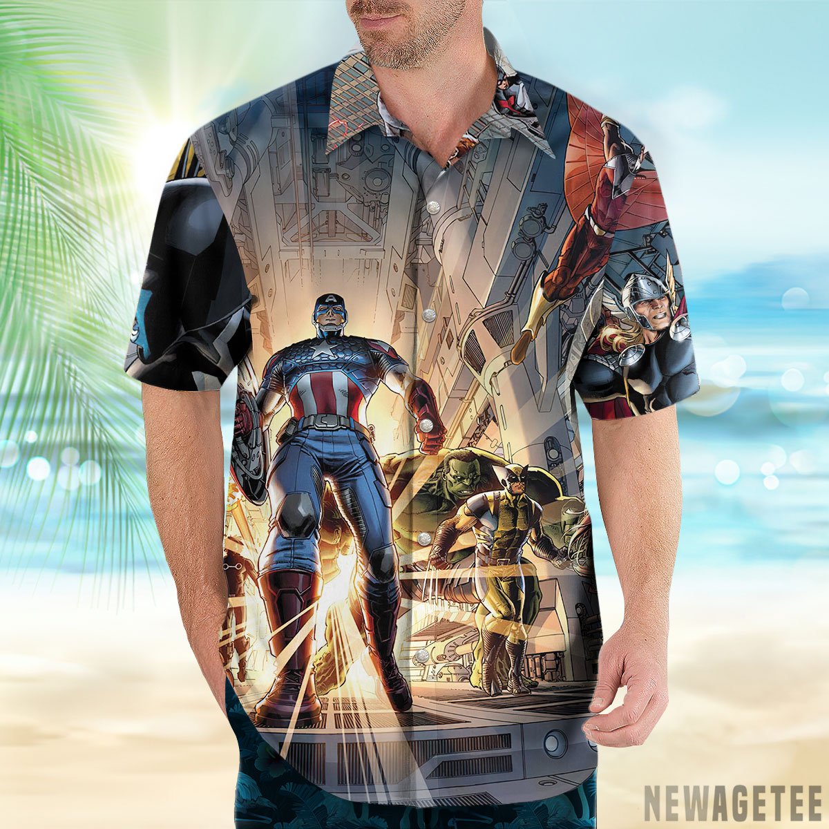 George Perez Jla Vs Avengers Hawaiian Shirt And Shorts Short Sleeve Button Up