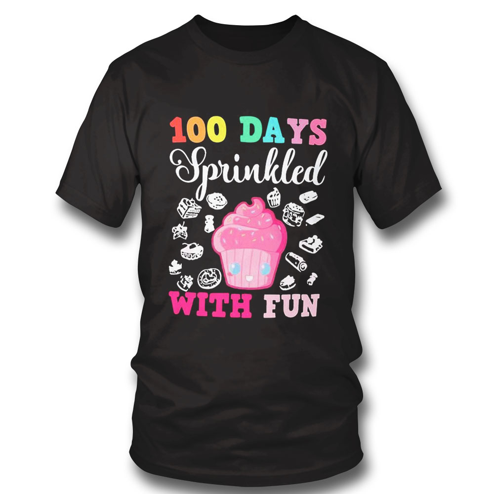 100 Days Of School Sprinkled With Fun Shirt Ladies Tee