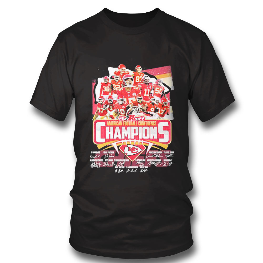 Afc Champs Kansas City Chiefs Team Sport American Football Champions Signature Shirt Ladies Tee