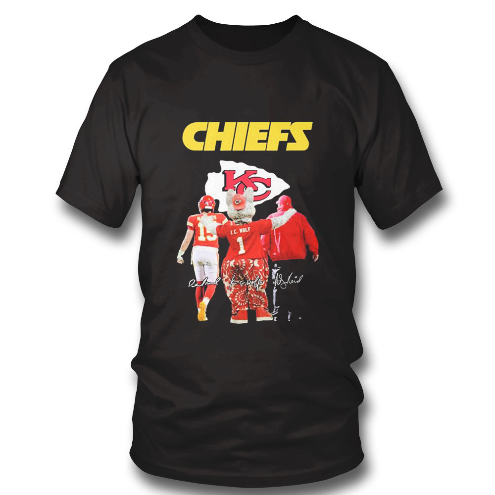 Chiefs Super Bowl Mahomes 15 C C Wolf Signatures Shirt Ladies Tee