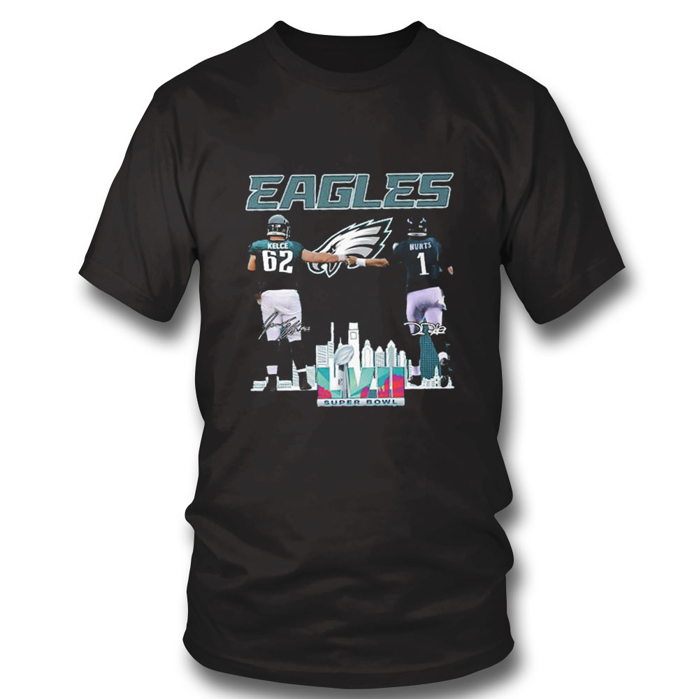 Eagles Kelce 62 Ii Rts1 Signature Super Bowl Shirt Ladies Tee