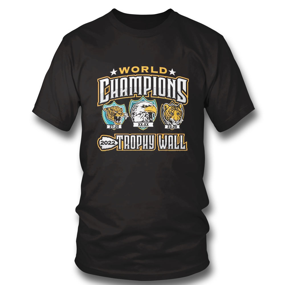 Kansas City Chiefs 2022 World Champions Trophy Wall Shirt