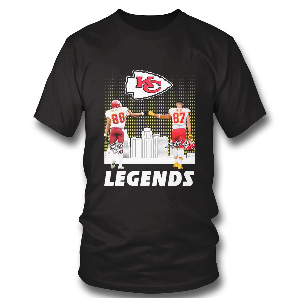 Kansas City Chiefs Gonzalez 88 Kelce 87 City Signature Legends Shirt Ladies Tee