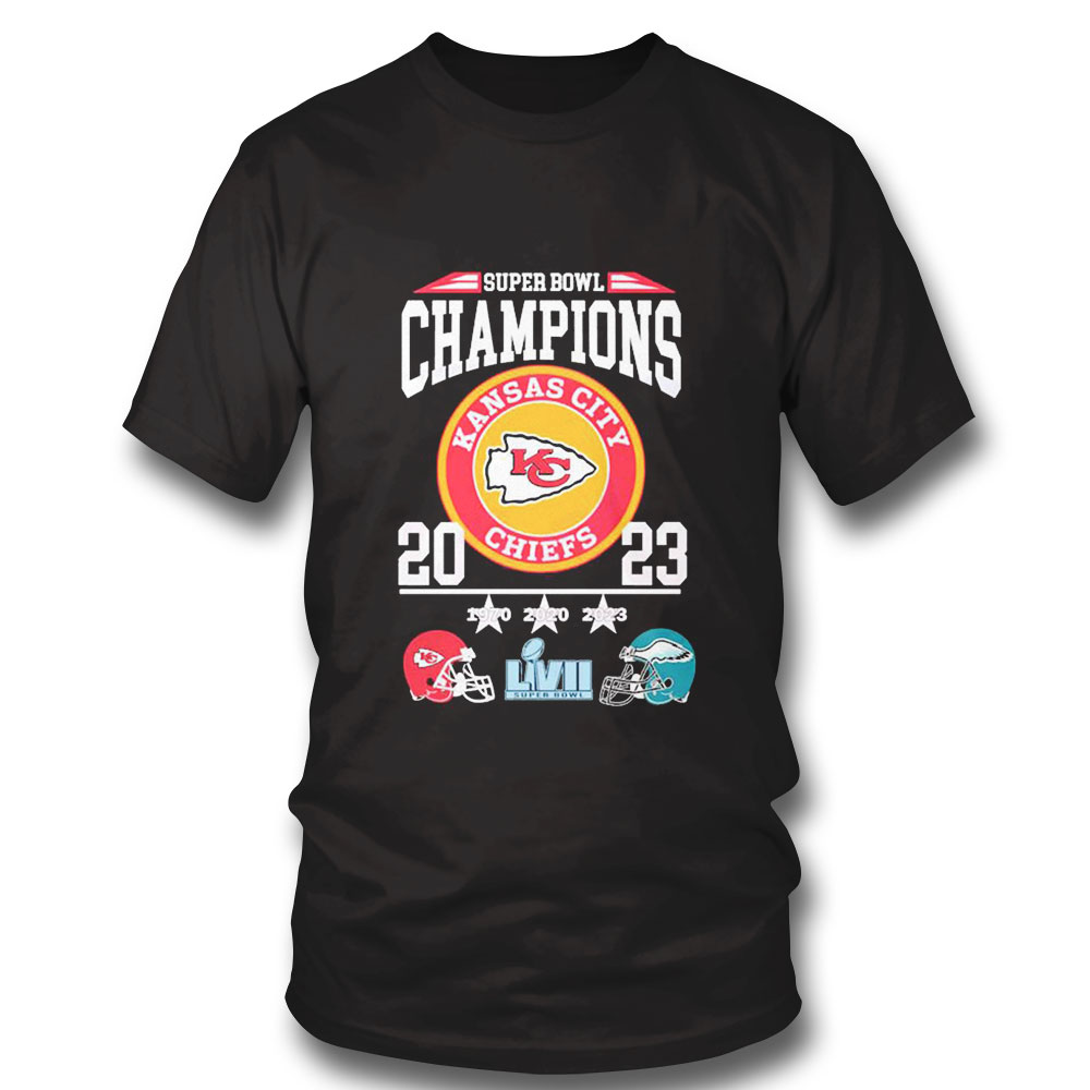 Kansas City Chiefs Victory Eagles Super Bowl Champions 2023 Shirt Ladies Tee