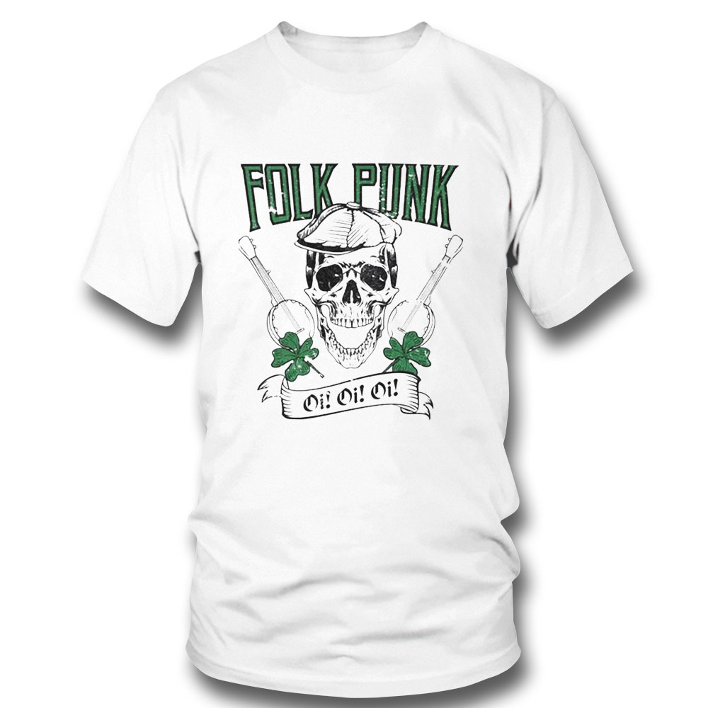 Celtic Folk Punk Skull Music Shirt Ladies Tee