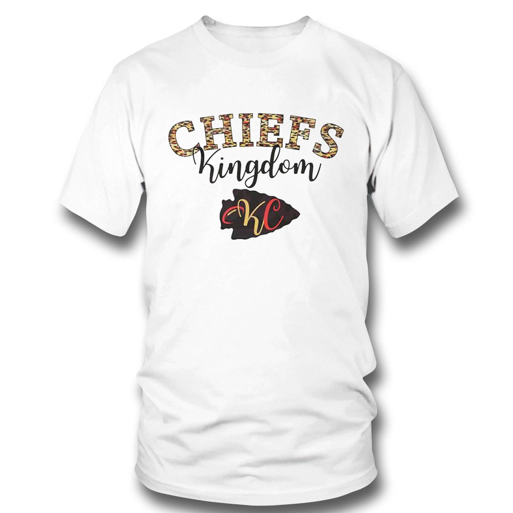 Chiefs Leopard Footbal Shirt Ladies Tee