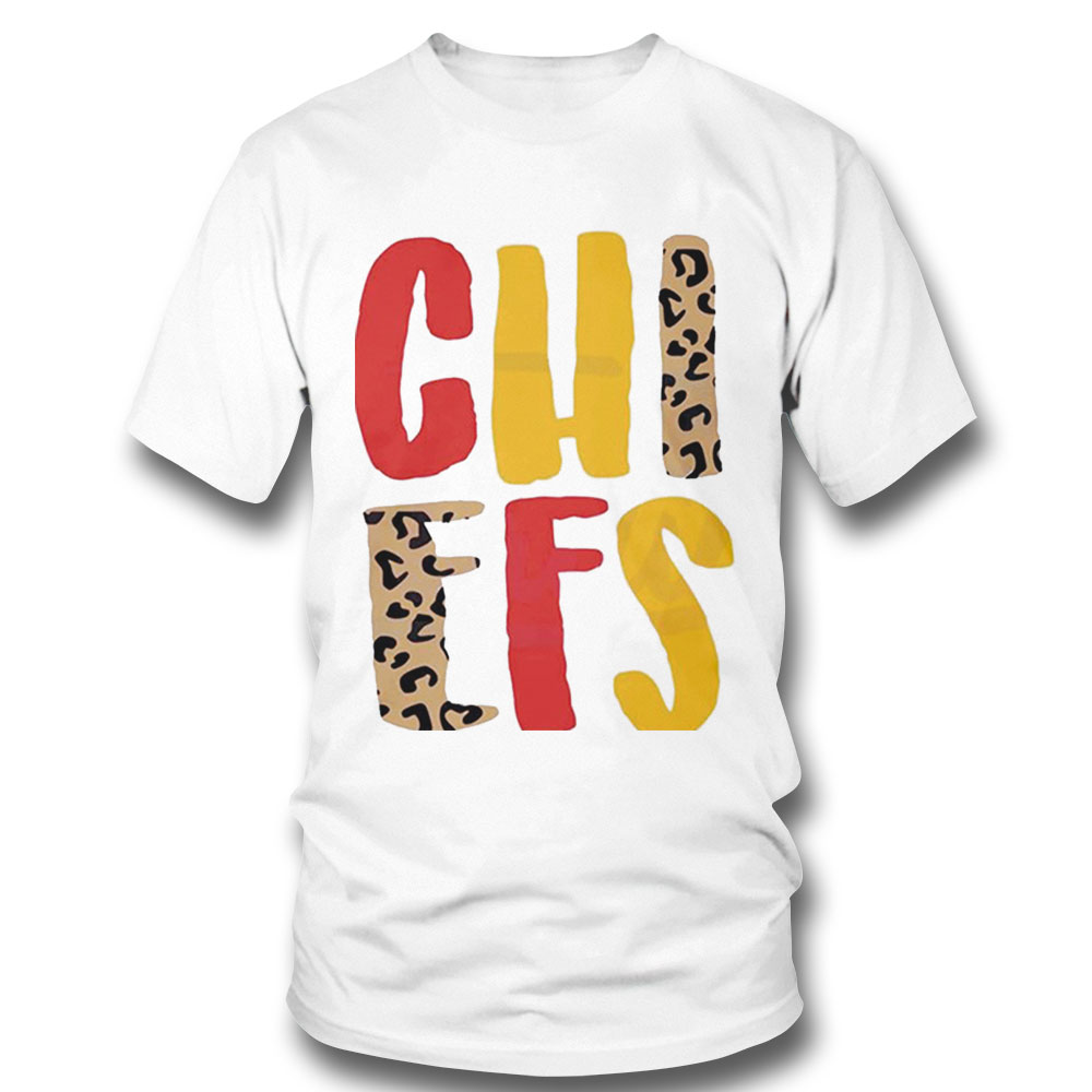 Chiefs Leopard Kc Chiefs Fans Shirt Ladies Tee