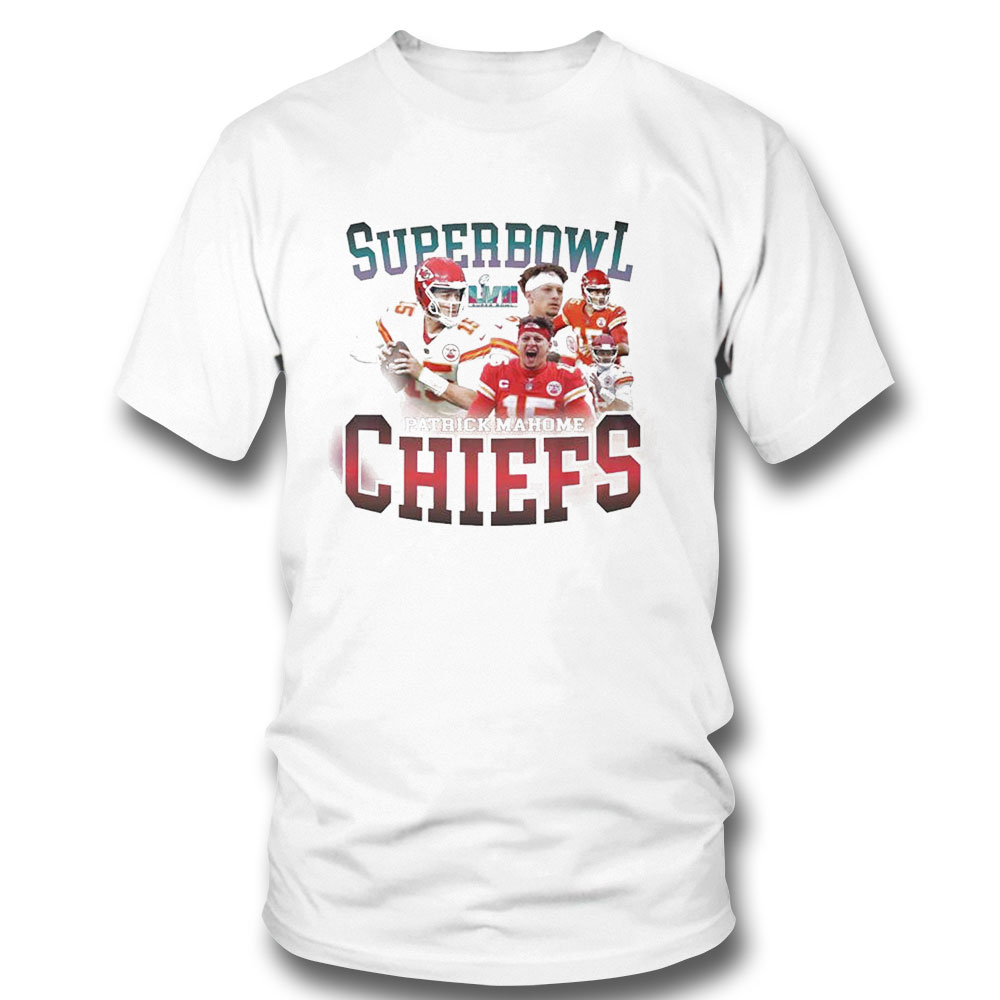 Chiefs Vintage Style Mahomes Superbow Lvii Shirt Ladies Tee