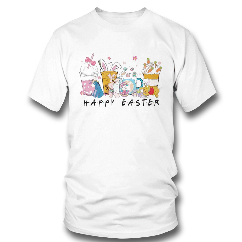 Cute Easter Bunny Winnie The Pooh Easter Coffee Cup Shirt Hoodie