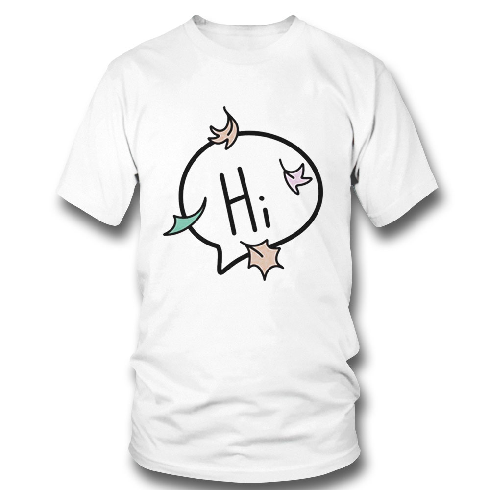 Cute Greeting In Heartstopper Hi Shirt Ladies T-shirt