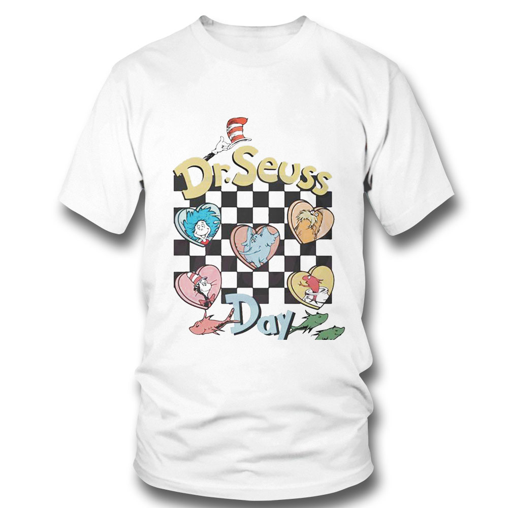 Dr Seuss Figure Heart Dr Seuss Day Shirt Ladies Tee