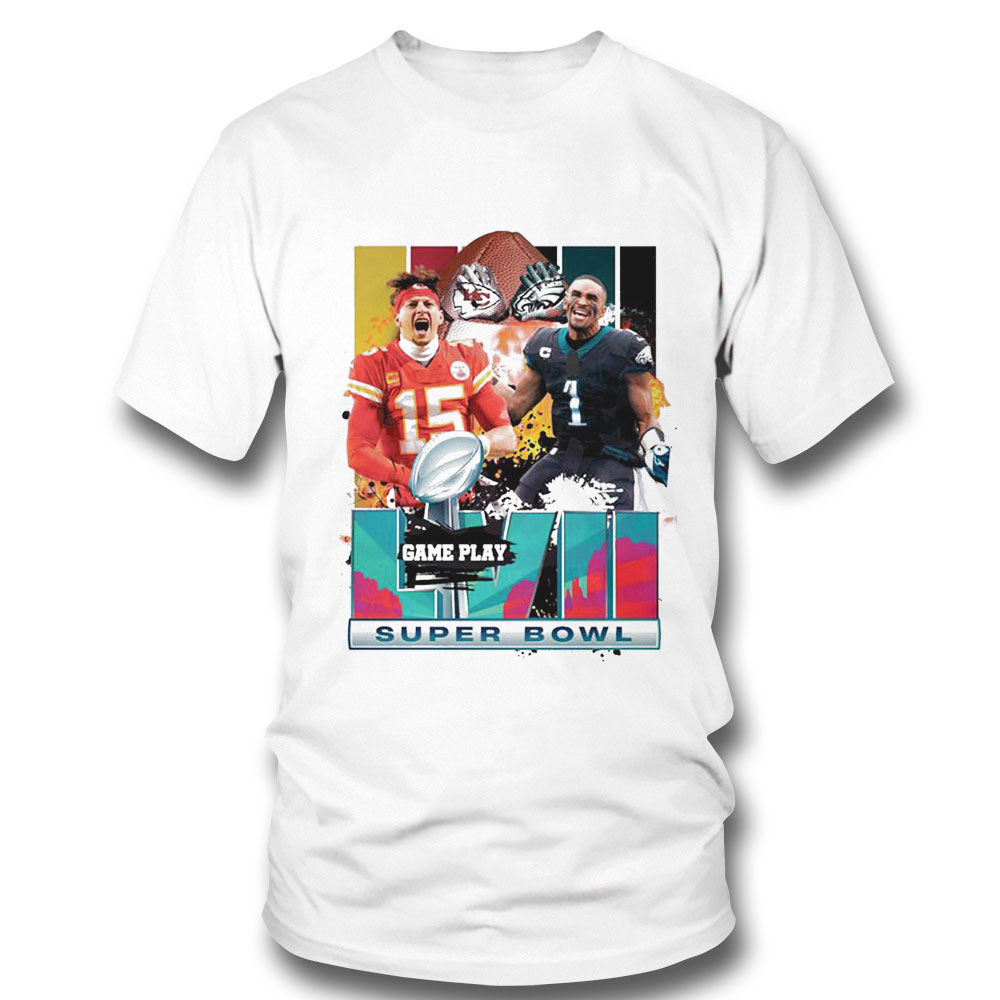 Game Day Super Bowl Lvii Mohames Chiefs Vs Hurt Eagles Shirt Ladies Tee