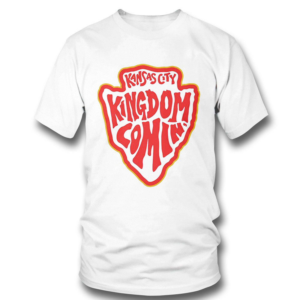 Kansas City Chiefs Football Kingdom Coming 2023 Championship Shirt Ladies T-shirt