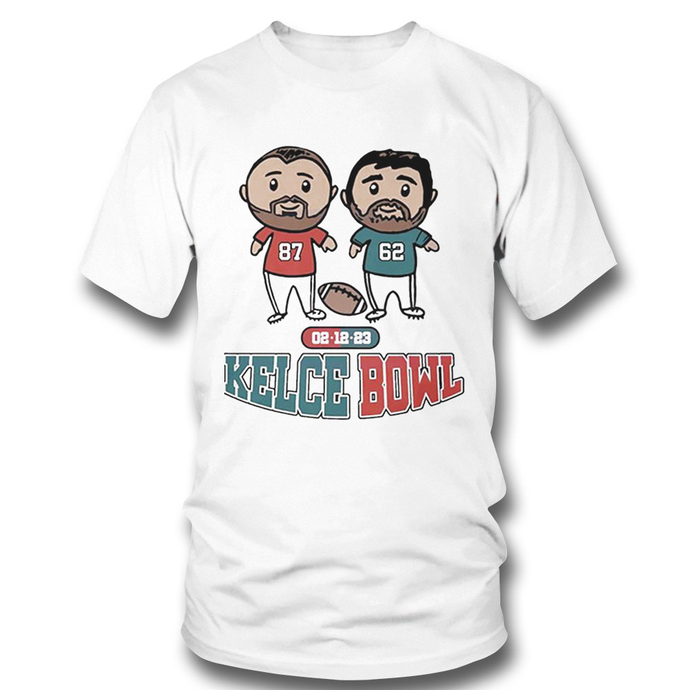Kelce Bowl Sport Kansas City Super Bowl Lvii Cartoon Shirt Ladies Tee