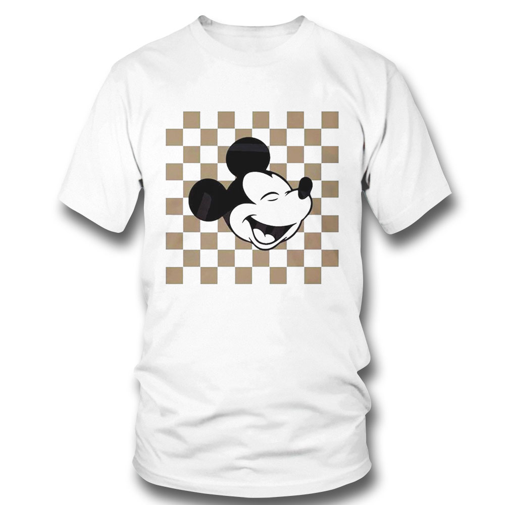 Mickey Checkered Disney Vintage Shirt Ladies Tee