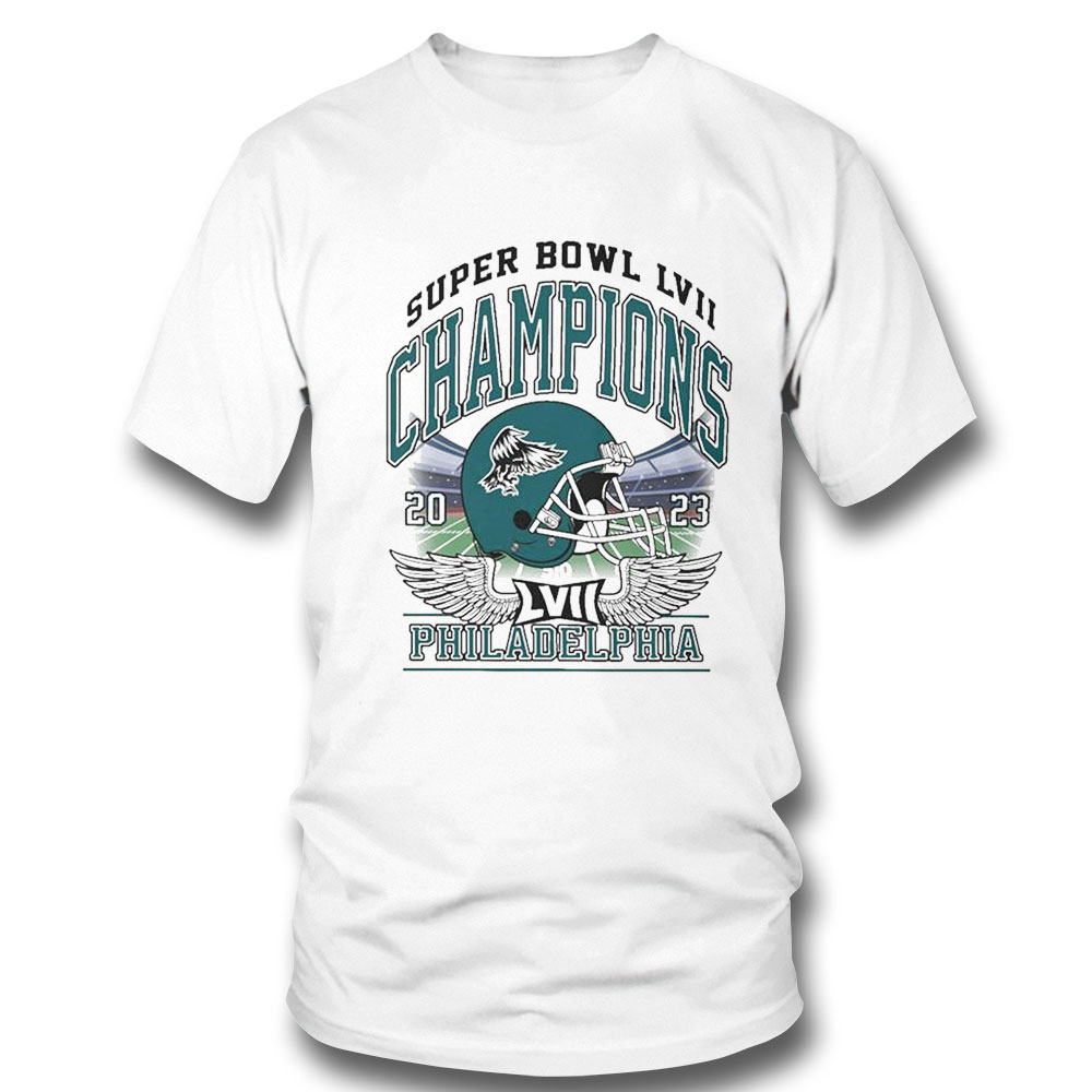 Philadelphia Eagles Cartoon Eagles Super Bowl 2023 Shirt Ladies Tee