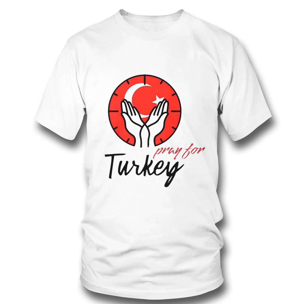 Pray For Turkey Hand 2023 Shirt Ladies Tee