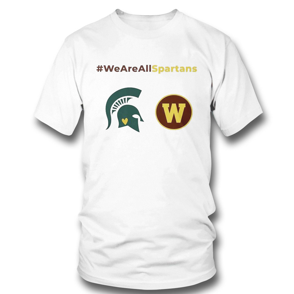We Are All Spartans Msu And Washington Shirt Hoodie
