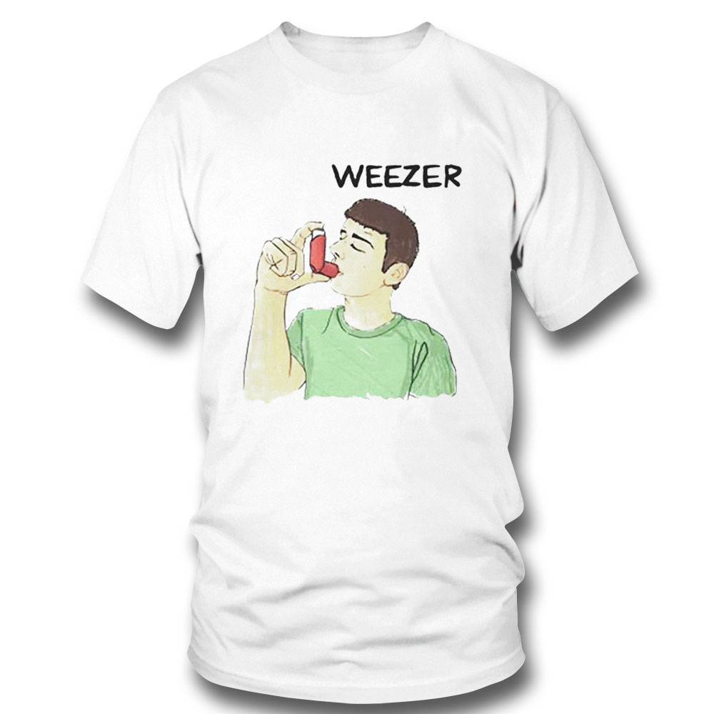 Weezer Man Using Inhaler Shirt Hoodie