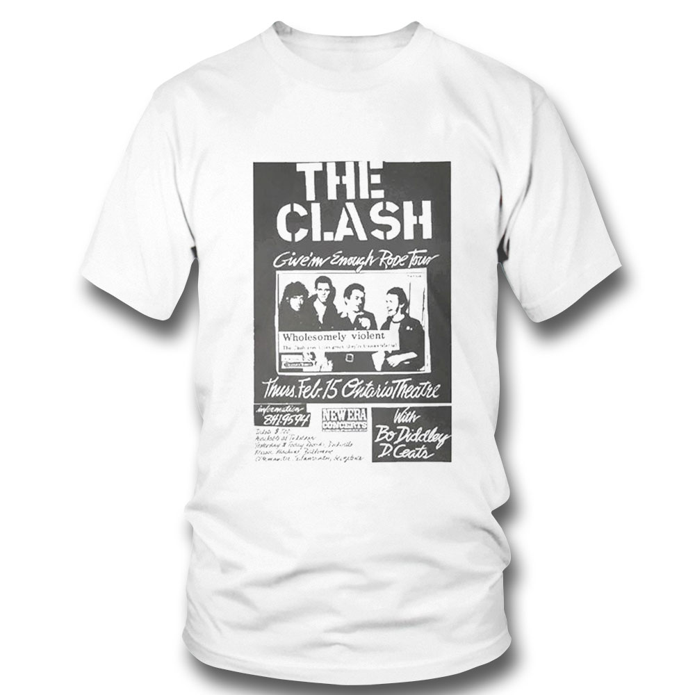 Wholesomely Violent The Clash Band Shirt Hoodie