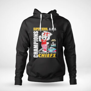 1 Hoodie K C Wolf Kansas City Chiefs Super Bowl Champions Trophy Shirt Hoodie