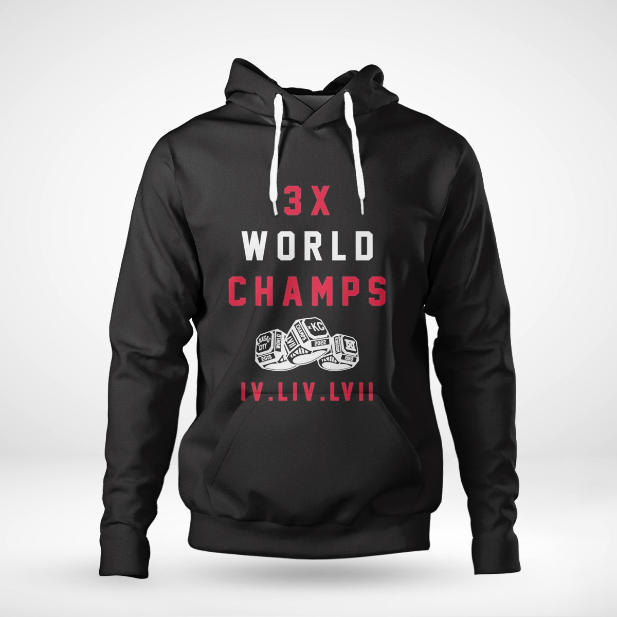 Kansas City Chiefs 3x World Champions Iv Liv Lvii Shirt