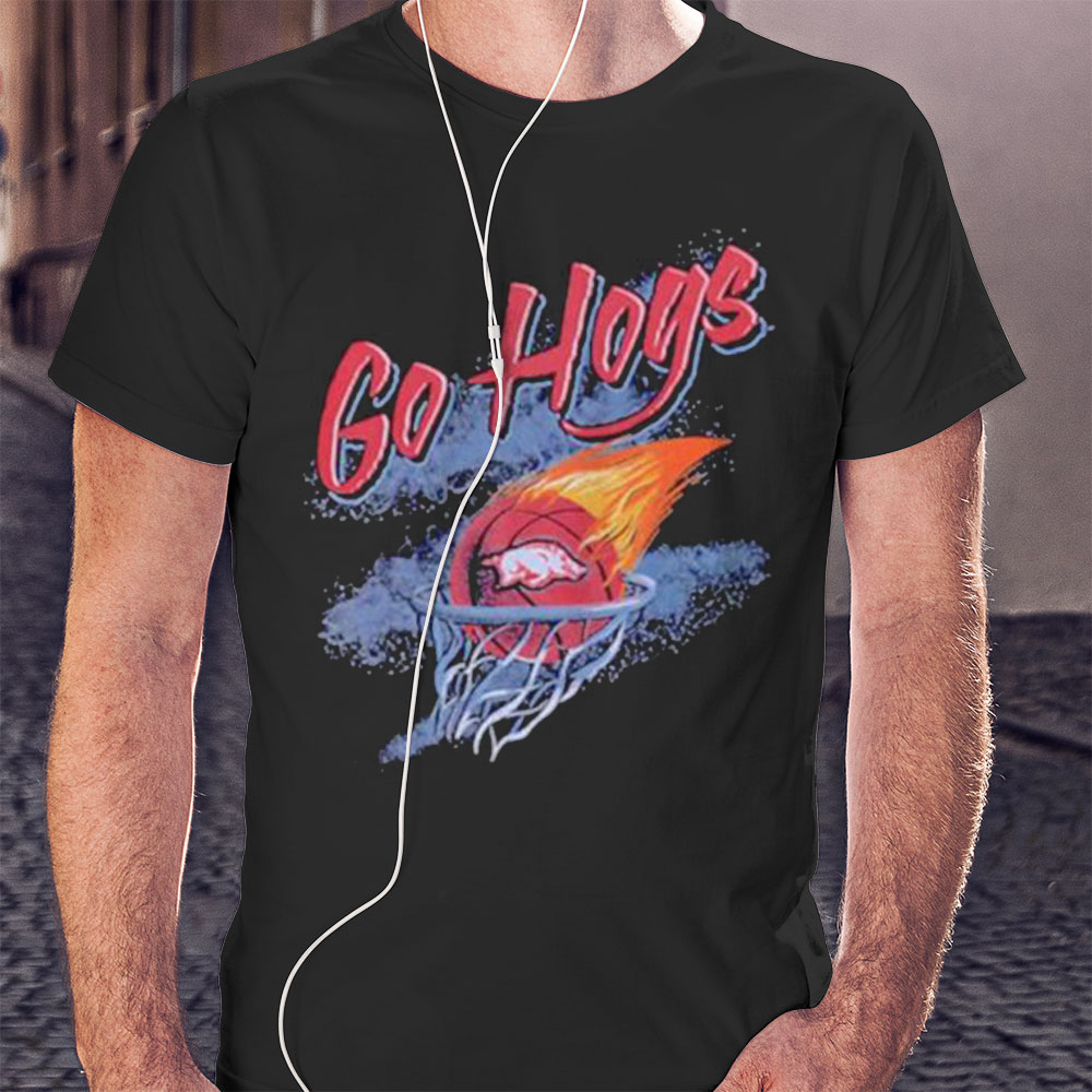Arkansas Razorbacks Basketball Hotshot Shirt Ladies T-shirt